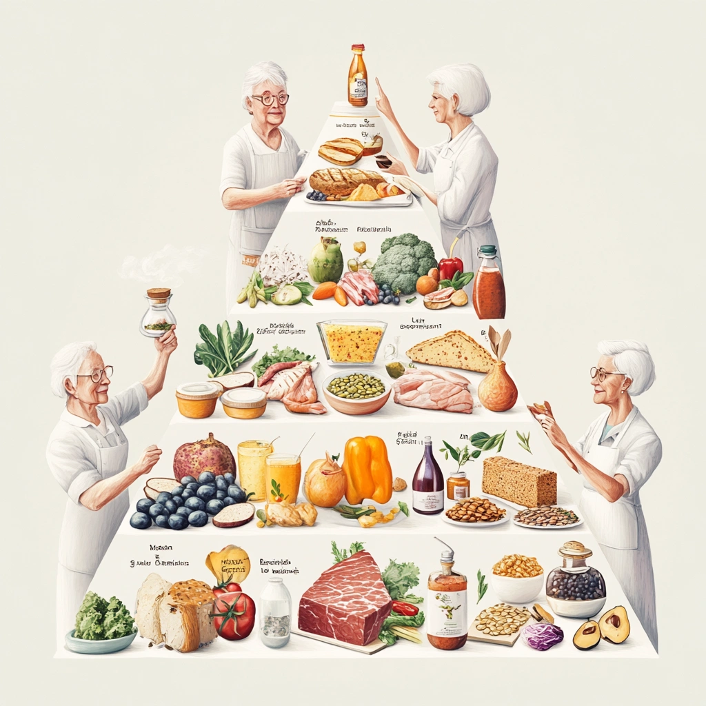 Піраміда харчування для літніх людей